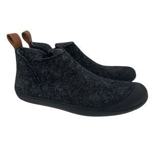 Huckberry Wool Indoor Outdoor Slipper Boots Rubber Sole Size 10 Black